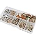 DIN557 Square Nuts M3 M4 M5 M6 M8 M10 Metric Coarse Thread Nut Assortment Kit 304 Stainless Steel 140Pcs
