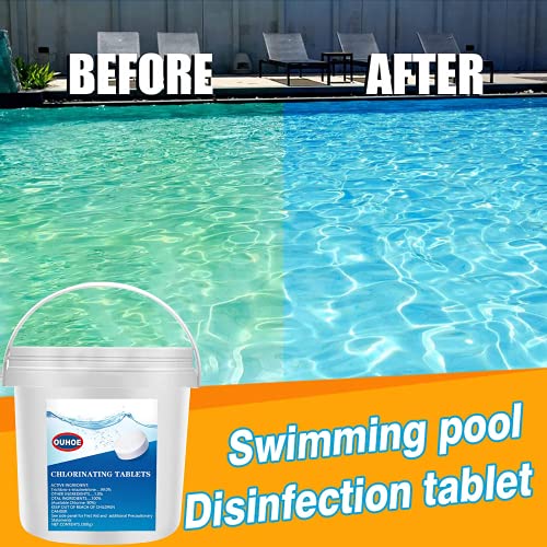 Chlorine Pool Tablets, 300Pcs Chlorinating Tablets Swimming Pool