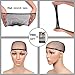 Wig Grip Band Women Gex Lace Wig Grip Headband Non Slip Breathable Thin Adjustable Velvet Comfort Set Head Hair Band Wig Scarf Hat Grip Band with 1 Wig Cap (Brown)