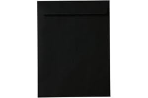 JAM PAPER 10 x 13 Open End Catalog Envelopes - Smooth Black - 50/Pack