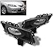 ZMAUTOPARTS Bumper Driving Fog Lights Lamps Kit Chrome w/Bulbs+Switch For 2007-2009 Mazda 3 Mazda3 Sedan 4DR
