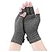HUAD 2 Pairs Arthritis Compression Gloves Relieve Pain from Rheumatoid RSI Carpal Tunnel Joint Fingerless Gloves for Women and Men