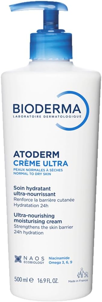 Bioderma Atoderm Cream Ultra Moisturiser 500ml Unfragranced Daily Cream