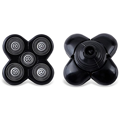 5 Blade Universal Rotary Replacement Shaver Head, Electric Shaving Head Razor Blades Replacement Head 5D,220V(BLACK)