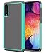 Dahkoiz for Samsung Galaxy A50 Case with Tempered Glass Screen Protector, Dual Layer Drop Protection Cover Protective Phone Case for Samsung Galaxy A50/A50S/A30S, Mint