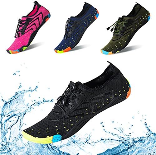 KRIMUS Mens and Womens Water Shoes Quick Dry Aqua Sock Sport Beach Shoes for Swimming Surfing Yoga Running