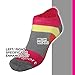 Compression Running Socks, Reinforced Arch Support, pressure dispersing heal, enhanced stability of ankles, Ideal for running, cycling, any type of sports,Fuchsia,M-L - Men 6-8/ Women 5-9