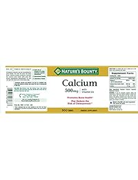 Nature 's Bounty Calcio y D tabletas, 074312070877, 1, 1