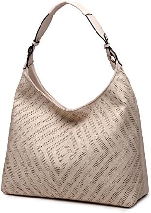 INSFIRE Women Vintage Hollow Handbag Pu Leather Large Capacity Crossbody Shoulder Bags Purse,Designer Multipurpose Handbags Lady Leather Tote bag (Pu Leather)