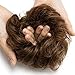 100% Remy Human Hair Up Messy Hair Bun Extension Scrunchie Scrunchy Extensions Hairpiece Do Bun Ponytail Diverse Colors