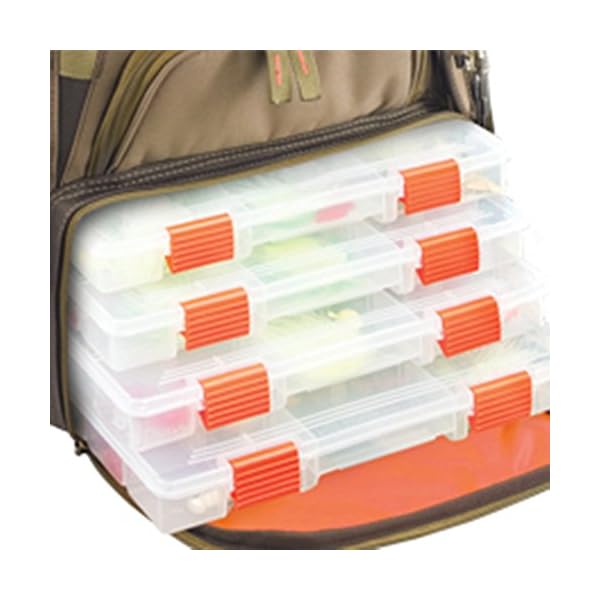 Wild-River-by-CLC-WT3503-Tackle-Tek-Recon-Lighted-Compact-Tackle-Backpack-with-Four-PT3500-Trays-and-Clear-Water-resistant-Phone-Storage