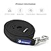 Bondpaw Heavy Duty Dog Leash,Black Nylon Rope Dog Leads 6.6 feet Non Slip Leash with Handle for Pet Supplies