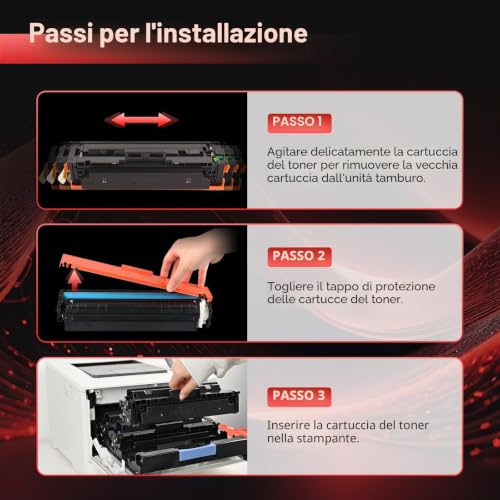 PINALL 205A Toner Compatible for HP 205A CF530A CF531A CF532A CF533A for HP Color Laserjet Pro MFP M181fw M180n M180nw M154a M154nw (Black Cyan Yellow Magenta, Pack of 4)