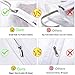 UOUEHRA Moth Proof Garment Bag 40 inch Lightweight Clear White PEVA Breathable Suit Bags (Set of 6) with Study Full Zipper for Suit Clothes Storage Closet