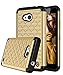 Lumia 640 Case, Style4U Studded Rhinestone Crystal Bling Hybrid Armor Case Cover for Microsoft Lumia 640 with 1 Style4U Stylus [Gold / Black]
