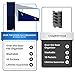 Door Hanging File Folder Organizer + 2 Hangers; Wall or Over Door Mount [Blue]