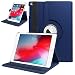 HBorna iPad 6th Generation case, iPad Air, iPad Air 2, Full Body Protective PU Leather with Hand Strap, Auto Sleep Cover for iPad 9.7 2017/2018/5th, Navy Blue