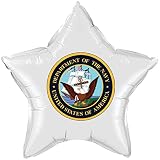 US NAVY CLASSIC WHITE STAR BALLOON by Partypro