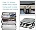 Storage Bag Organizers, Clothing Storage Containers for Clothes, Sweater, Blanket, Pillows, bedding in Bedroom, Closet, 3 Piece Set(Grey)