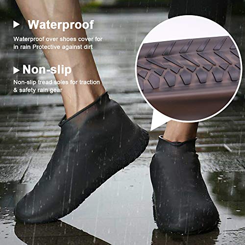 image for Nirohee Silicone Shoes Covers, Shoe Covers, Rain Boots Reusable Easy t