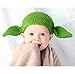 Milk protein cotton yarn handmade baby Yoda hat - fits 1 to 3 year old