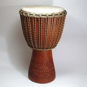 Amazon.com: Professional Mali Large Djembe Drum Lenke Wood: Musical ...