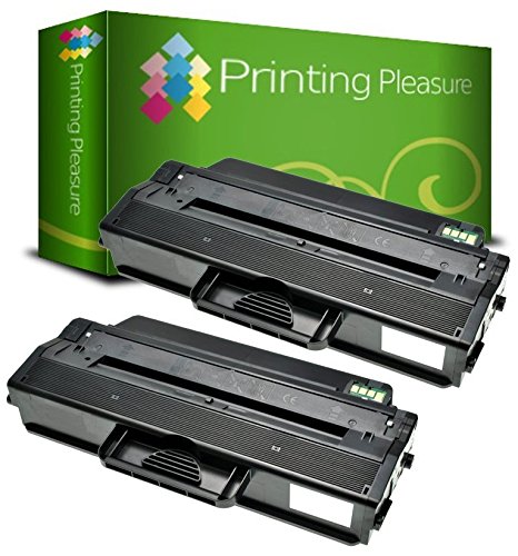 Printing Pleasure 2 Compatible Laser Toner Cartridges for Dell B1260, B1260dn, B1265, B1265dn, B1265dnf, B1265dfw | 593-11109 RWXNT DRYXV