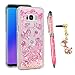 Galaxy S8 Case, Galaxy S8 Glitter Liquid Case Protective Bumper Case Floating Bling Sparkle Quicksand Pretty Fashion Design for Samsung Galaxy S8, Unicorn