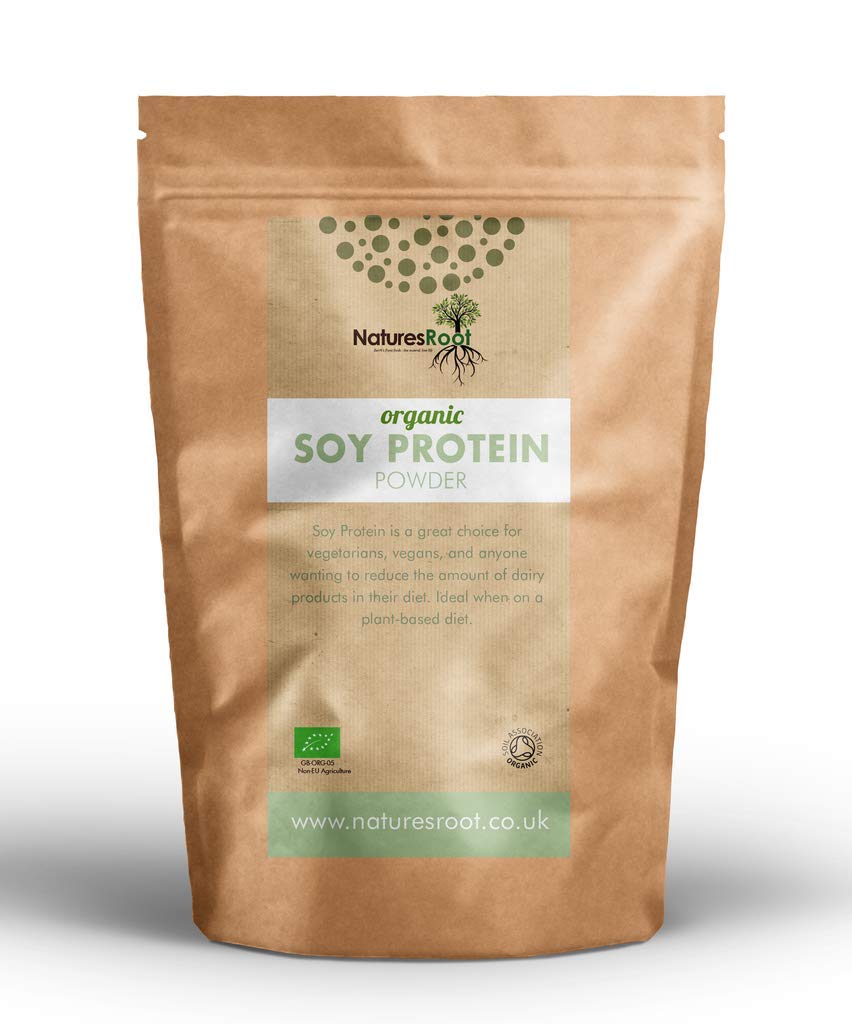 Nature’s Root Organic Soy Protein Powder 250g - Essential Micronutrients | Non-GMO | Soy Protein Isolate | Boosts Energy | Vegan-Friendly