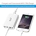 Key Power 60 Watt 12A 6-Port USB Wall Charger Charging Station for iPhone / iPad Air / Samsung / Tablets and more