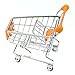 SMTSMT Supermarket Handcart Shopping Utility Cart Mode Storage Basket Desk-Orange