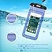 [2 Packs] Bfull Waterproof Phone Case With Dual Waterproof Measures, Universal Cell Phone Dry Bag Pouch for Outdoor Activities for Devices up to 6.0’’ (Blue)