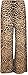 WearAll Plus Size Women's Floral Print Palazzo Trousers - Brown Leopard - US 16-18 (UK 20-22)