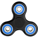 Alptoy Anti-Anxiety 360 Spinner Helps Focusing Fidget Toy Premium Quality Focus Toy for Kids & Adults-Black+Blue