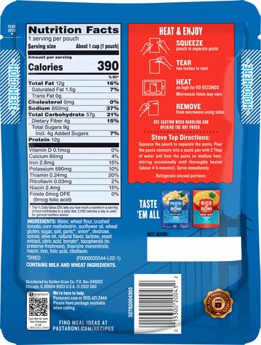 PASTA RONI HEAT & EAT PENNE MARINARA, 8.8 OZ