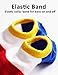 BabaMate 6 Pairs Baby No Show Socks - Soft Cotton Baby Socks for Toddler boys and girls, S (1-3Year), 3 Colors