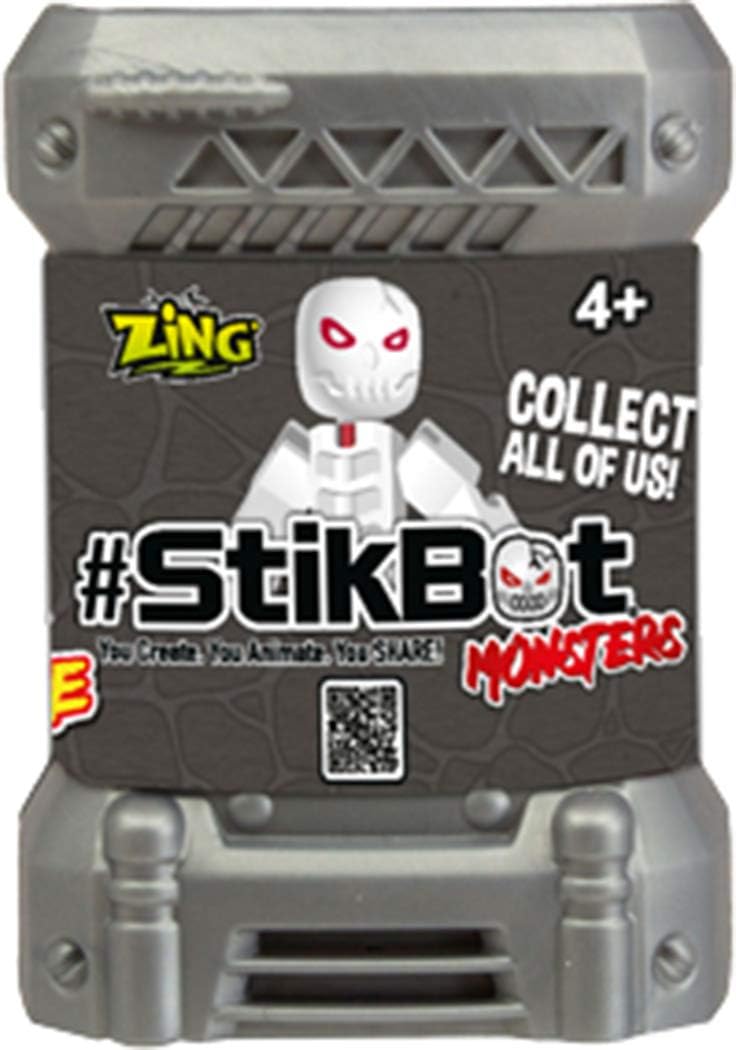 brainstorm S1501 Toys StikBot Monsters, 16 Blind Assorted in CDU, Multi-Colour