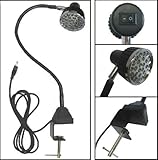 LED Task Sewing Light Gooseneck Lamp Bendable Steel 22