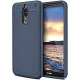 Huawei mate 10 lite/Huawei Nova 2i case, KuGi [Shock/Scratch Absorption Protection] SS Durable Anti-Slip Flexible Rubber Soft TPU Bumper Case for Huawei mate 10 lite smartphone (Navy)