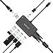USB C Hub, dodocool 7-in-1 USB C Adapter with Power Delivery, 4K HD/VGA Output, Gigabit Ethernet Adapter, 3 USB 3.0 Ports for MacBook Pro/Chromebook Pixel and More