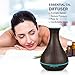 400ml Essential Oil Diffuser, New Design - Quieter, Longer Mist Output Time 6-12 Hours Ultrasonic Aroma Diffuser with Waterless Auto-Off for Home&Office