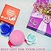 Jewelry Bath Bomb with Ring Surprise Prizes Gift Inside Bath Bomb Hidden Diamond Heart Rings One Sizes Fit All Bath Bombs Gift Set for Women (5.3 Ounce)
