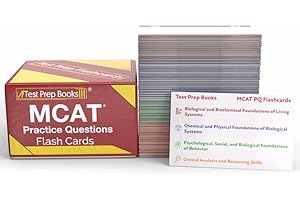 MCAT Practice Question Study Cards 2025-2026: MCAT Prep with Practice Test Questions [Full Color Cards]