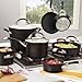 Circulon - 83483 Circulon Symmetry Hard Anodized Nonstick Sauce Pan/Saucepan with Straining and Lid, 3.5 Quart, Black