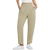 baleaf Womens Ankle Barrel Pants Stretch Travel Pants Petite Work Pants Casual Slacks with Pockets