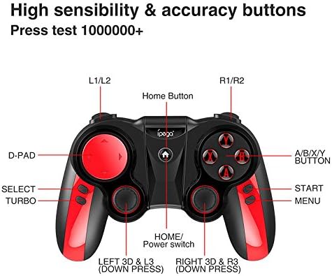 Yiwa ipega pg 9089Controlador de Juego Wireless Bluetooth Gamepad para iOS PC Android