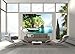 GREAT ART® Wallpaper - Fisherman Boat in the Tropical Bay - Wall Decor Holiday Travel Beach Paradise Paradise Bay Nature Island Sea Travel (210 x 140 cm)