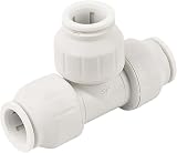 John Guest Speedfit PEM0222W 22mm Equal Tee Push Fit Plumbing view 3
