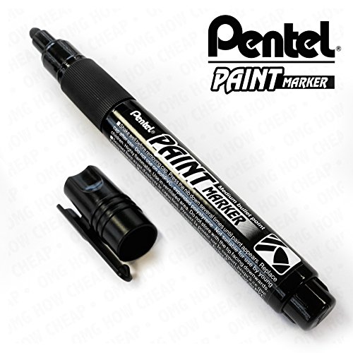 Pentel Cellulose Paint Marker - Medium Bullet Tip - MMP20 - Single - Black