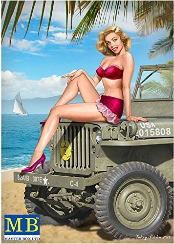 UNITED STATES GIRL PIN UP SERIES KIT 6 SAMANTHA 1/24 MASTER BOX 24006